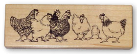 Chickens Stamp
