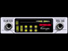 Vintage radio with clickable buttons